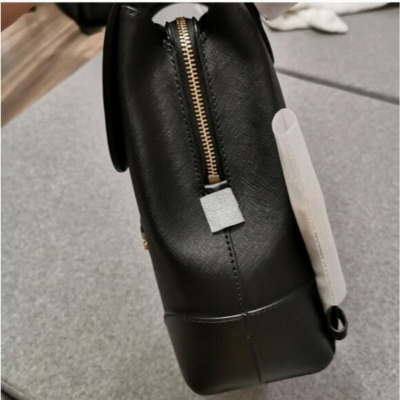 NWT Michael Kors Black Saffiano Leather Tech Friendly Backpack - Picture 9 of 13